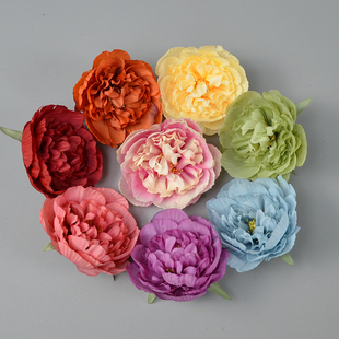 仿真唐風(fēng)牡丹花朵芍藥花環(huán)胸花DIY婚禮地排插花古風(fēng)漢服頭飾制作