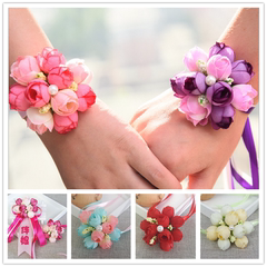 Свадебные продукты корейская ленточная ленточная пластинка цветочный невест Blossom Bressm Bressmaid сестры сестринская группа Flower Children Dance