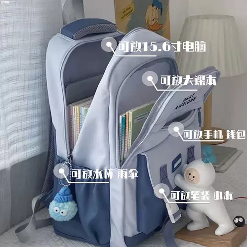 Ранец, брендовая универсальная сумка через плечо, высококачественный вместительный и большой рюкзак, для средней школы