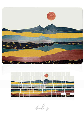 适用苹果笔记本macbook pro air13 14 15 16寸保护壳 数码山峰太阳