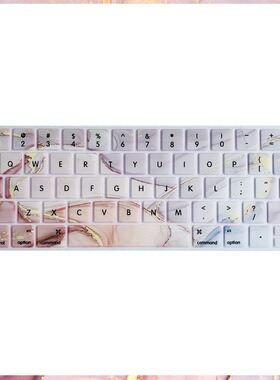 适用于苹果笔记本macbook air pro13.3 15寸键盘保护膜北欧风粉色