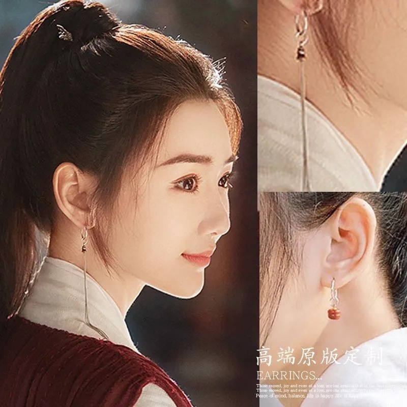 2025年新款复古小众设计感耳饰耳钉女云襄传毛晓彤舒亚男同款耳环