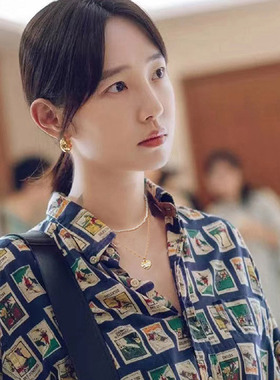 白百何同款双层项链女珍珠