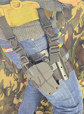 强淘MP5枪套mp7枪套mp9 ldt蝎式VZ61枪套冲锋玩具绑腿兵峰wargame