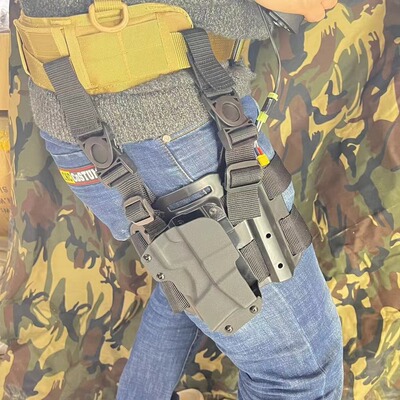 强淘MP5枪套mp7枪套mp9 ldt蝎式VZ61枪套冲锋玩具绑腿兵峰wargame