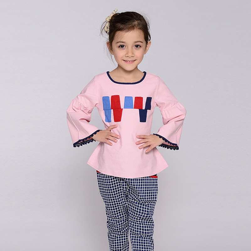 Chemise fille à manche longue en lin - Ref 2087021 Image 1