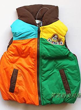 39.9！非常小鱼22861秋冬男女童防风软棉马甲90-100码满百包邮