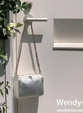 直邮～韩国代购小众minitmute 新款牛皮单肩斜挎迷你链条包brett