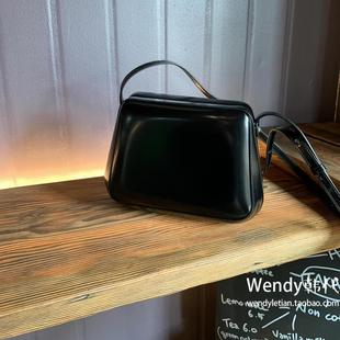 牛皮单肩斜挎小方包 archivepke 韩国代购 小众设计师