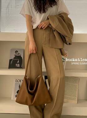 韩国代购小众bucks leather 新款迷你小号单肩腋下托特包