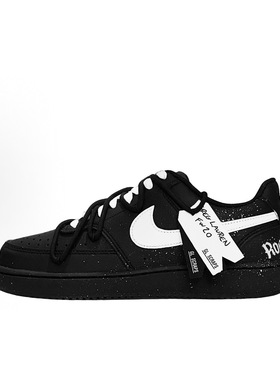 【定制球鞋】Nike Court Vision Low白霜织梦潮流街头低帮板鞋