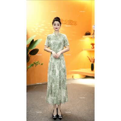 手工定制盘扣旗袍连衣裙
