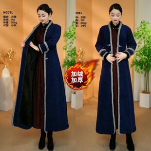 衣雅优选 加绒加厚加长保暖时尚 8088 新款 端庄大衣外套 2672