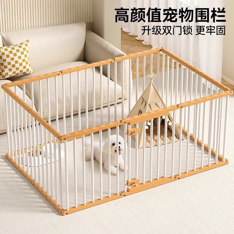 双门锁狗围栏室内栅栏防越狱小型图片