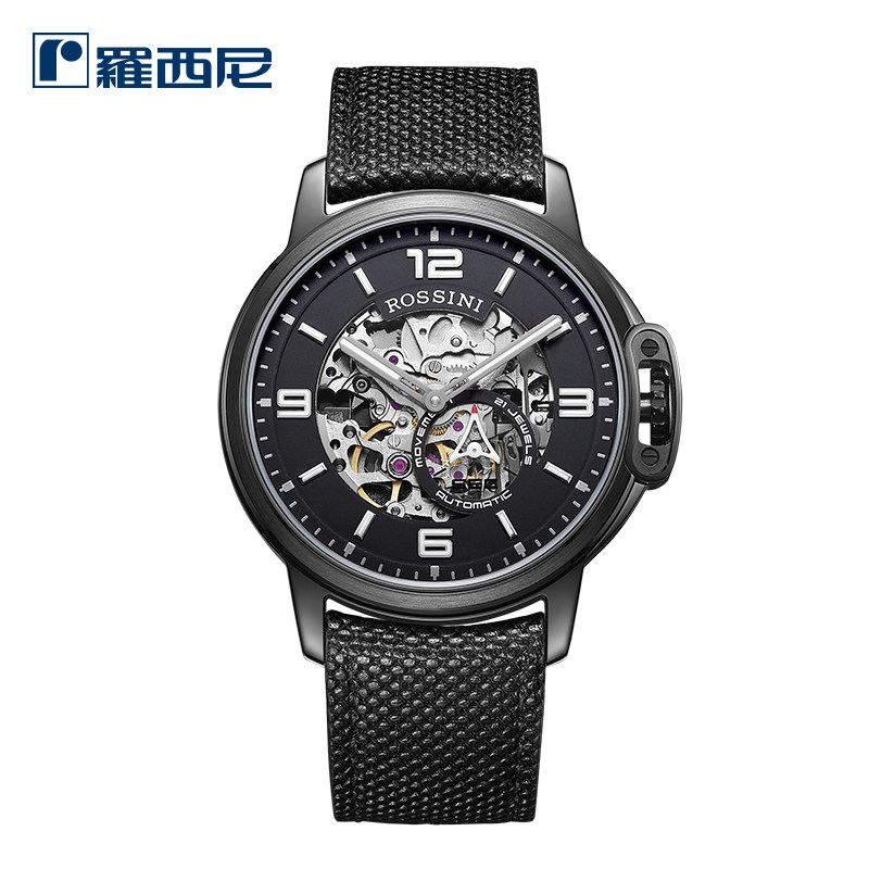 罗西尼勋章系列正品手表男 全镂空自动机械防水运动休闲男表5793