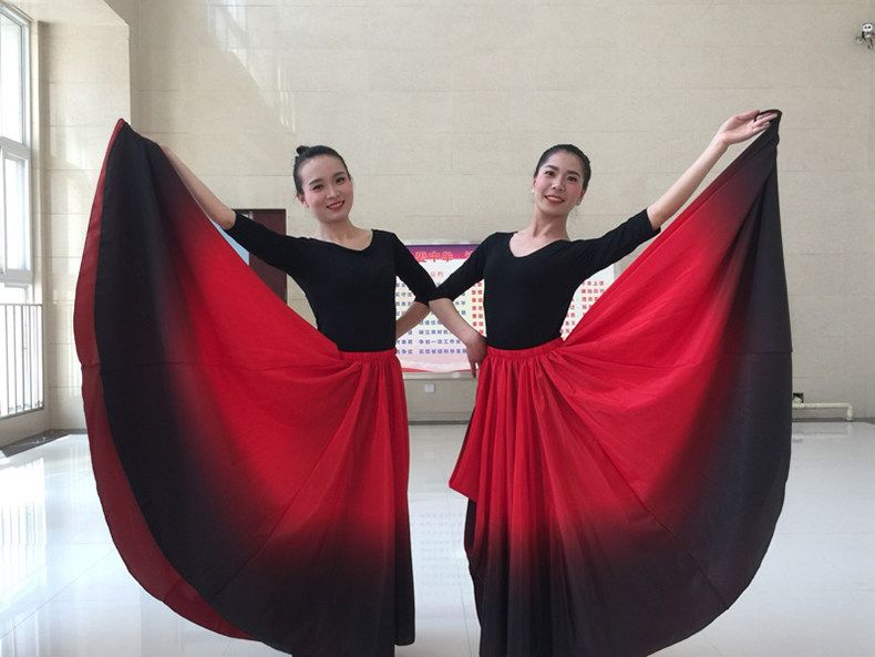 蒙古族半身新疆舞蹈服大摆裙