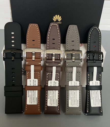 适用华为原装拆机真皮表带原厂Watch4pro/watch3/GT4/GT5腕带手链