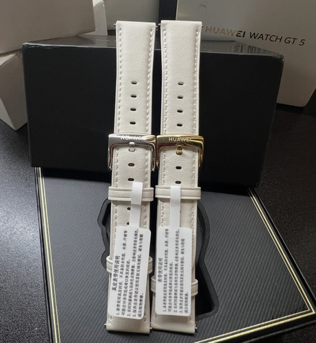 适用gt6原装原厂拆机真皮表带18s女款41mmgt5pro/gt4按压式腕带