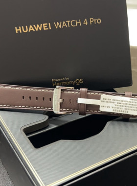 二手华为原装真皮表带Watch3Pro/Watch4 Pro/gt5gt4gt3gt6腕带