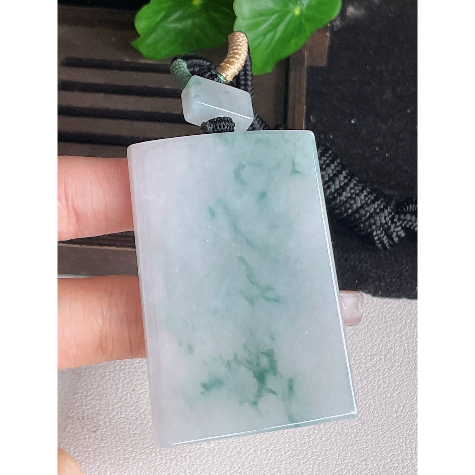 缅甸天然A货无事牌翡翠玉石挂件