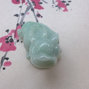 厂家源头好货缅甸天然翡翠玉A货老坑精雕金蟾缠身翡翠吊坠 F09