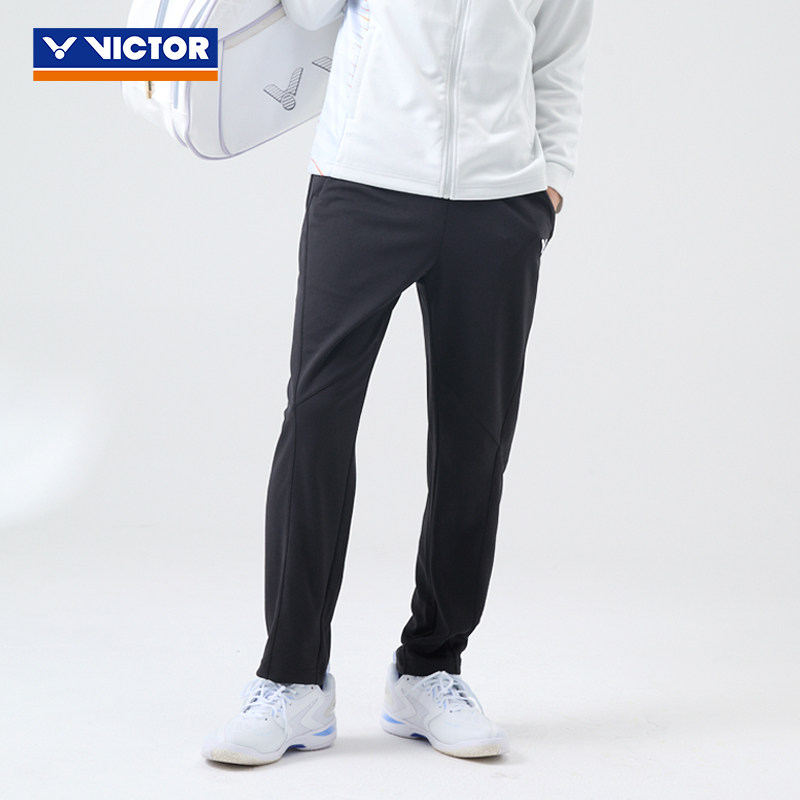VICTOR威克多胜利男女款针织运动速干羽毛球春夏薄款长裤P55800