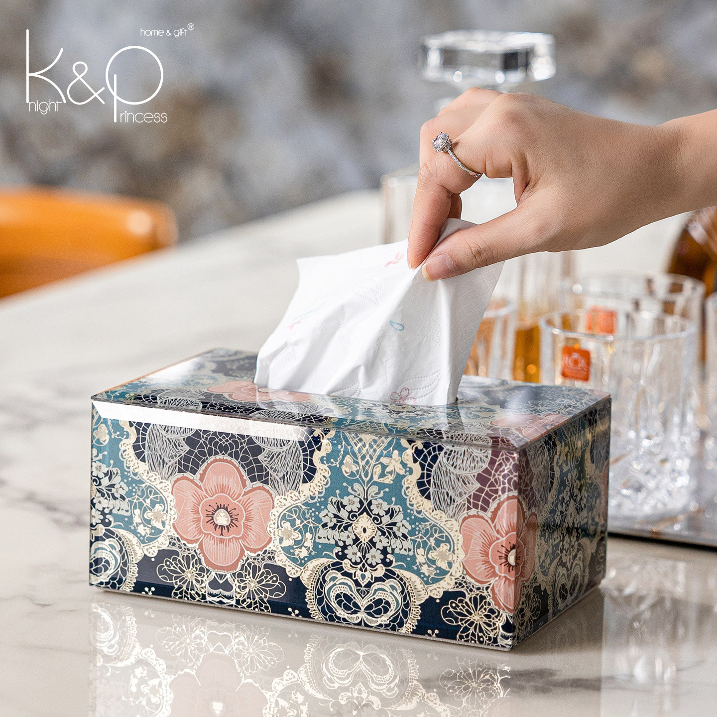 KP高档纸巾盒轻奢餐桌茶几客厅抽纸盒家用高级感擦手纸盒装饰摆件,家居饰品,装饰纸巾盒,淘宝优惠券,粉丝福利购,淘宝优惠卷