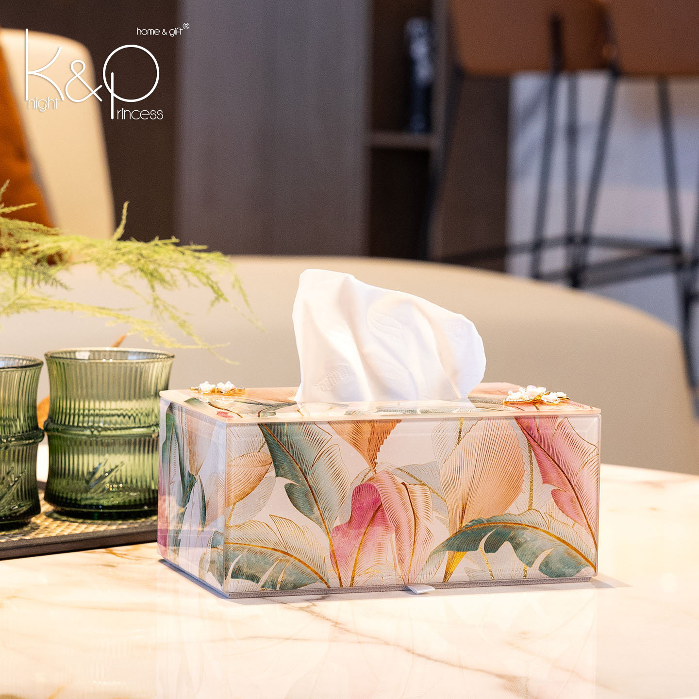 KP高档轻奢家用餐桌餐巾纸纸巾盒