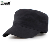 ARMOR 防紫外线平檐帽棉质军迷帽黑 WOLF平顶帽男女户外遮阳帽四季