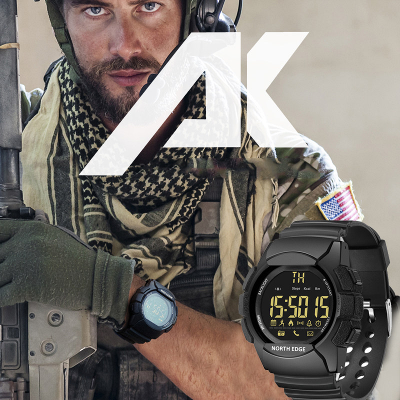 执政官军迷战术手表2025多功能户外防水防震指南针运动手环便携男