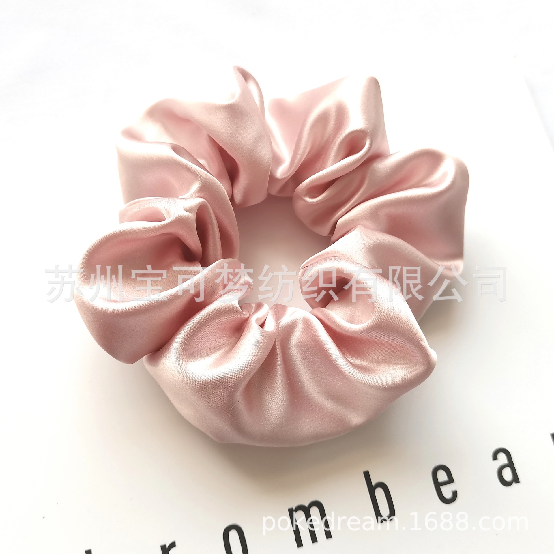 真丝发圈丝绸桑蚕丝大肠发圈大号5cm19姆米手工不扯发头绳