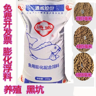 正品通威153鱼饲料原塘/金鱼饲料/锦鲤鱼观赏鱼饲料/膨化料浮料