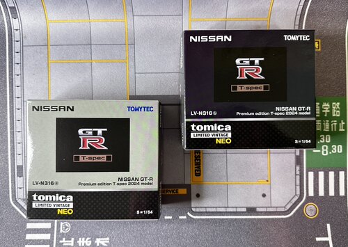 TOMYTEC TLVNEO日產LV-N316aLV-N316b NISSAN GT-R8月新品合金车