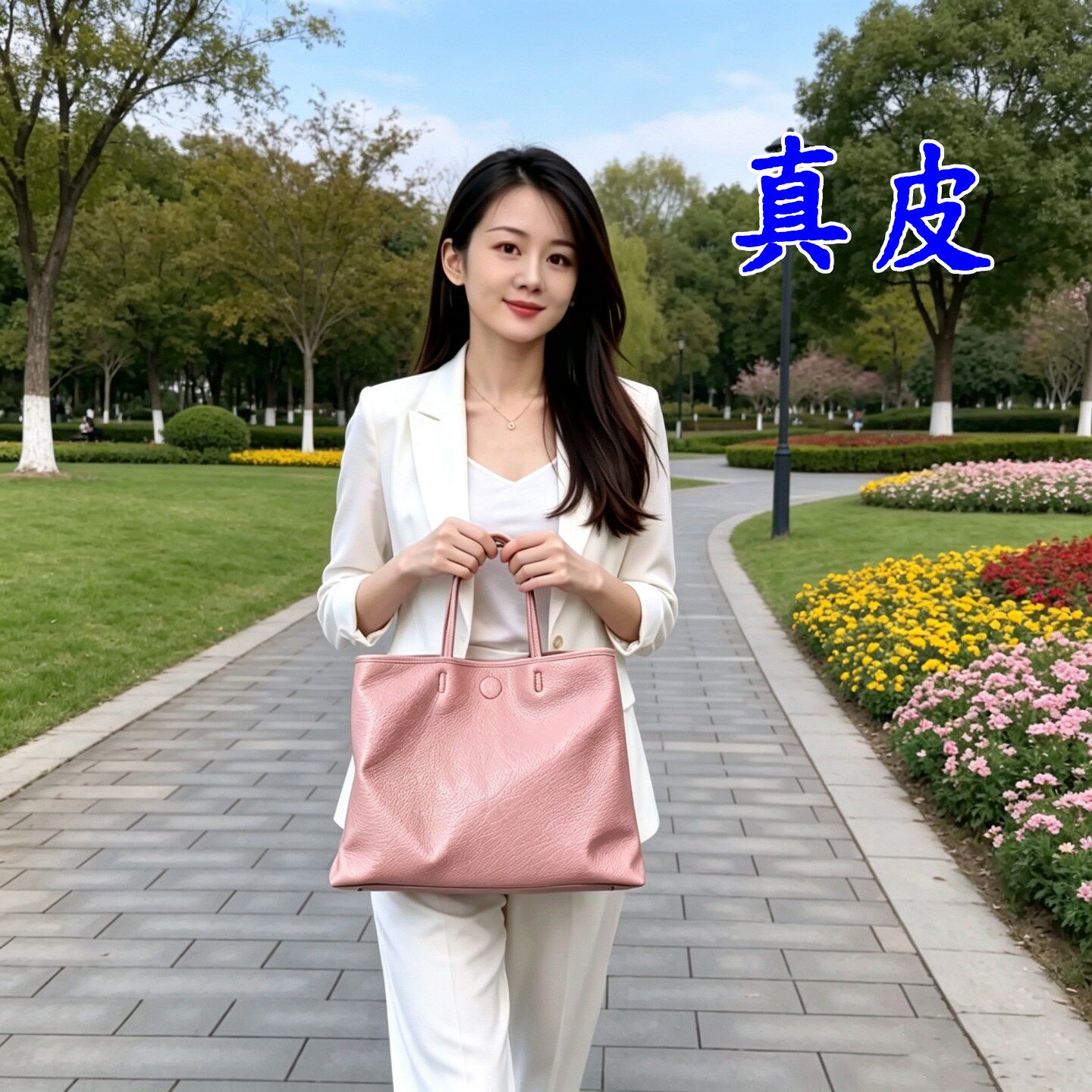 牛皮真皮女包单肩托特包笔记本电脑包购物袋手提包A4纸文件袋定做