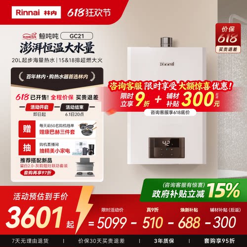 小蛮腰大升数燃气热水器林内