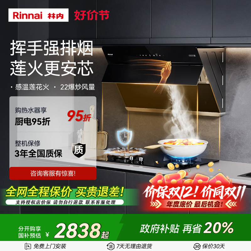 咨询有惊喜林内烟灶套装