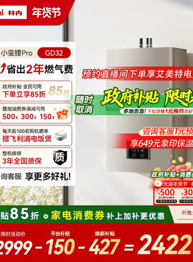 [小蛮腰Pro恒温节能]林内燃气热水器家用天然气洗澡13升16升GD32