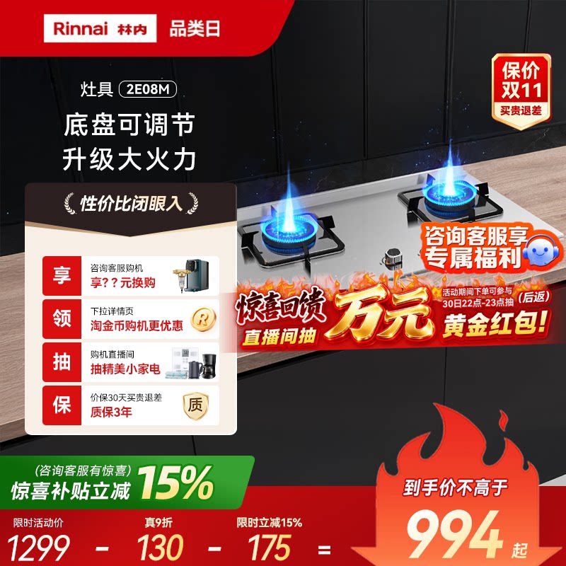 Rinnai/林内大火力燃气灶