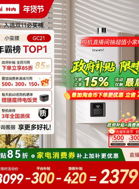 [小蛮腰恒温]林内燃气热水器家用天然气官方13升16升GC21