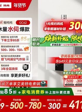 [鲸吨吨水伺服]林内燃气热水器小蛮腰Max0.5微控恒温20/24升GC62