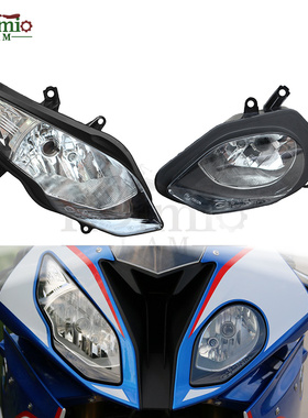 适用宝马S1000RR双R 15-16-17-18年带字前大灯总成大小眼车头大灯
