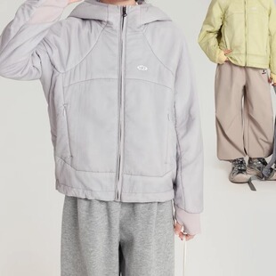 新款 儿童立体剪裁棉袄潮 女童棉衣外套连帽棉服2026冬季 乔伊思童装