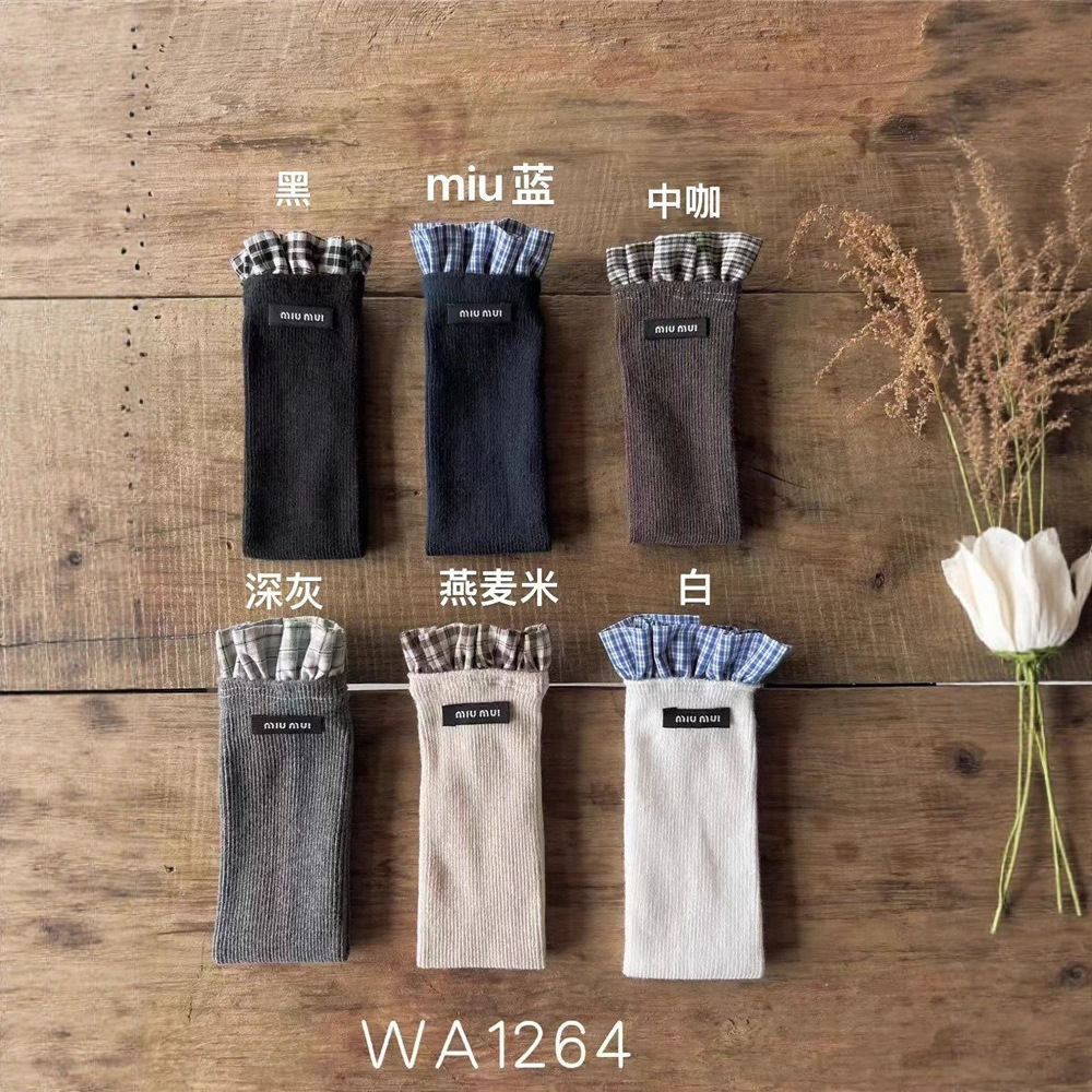 乔伊思童装儿童袜子韩系堆堆袜长筒袜小腿袜女宝宝格子花边中筒袜