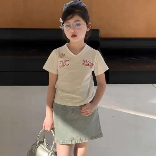 乔伊思童装女童短袖空刺绣kit