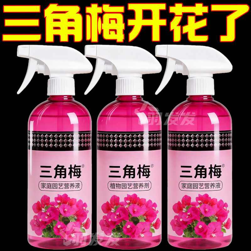 三角梅营养液专用急救黄叶掉叶掉花苞液体肥料助生长叶增绿促开花