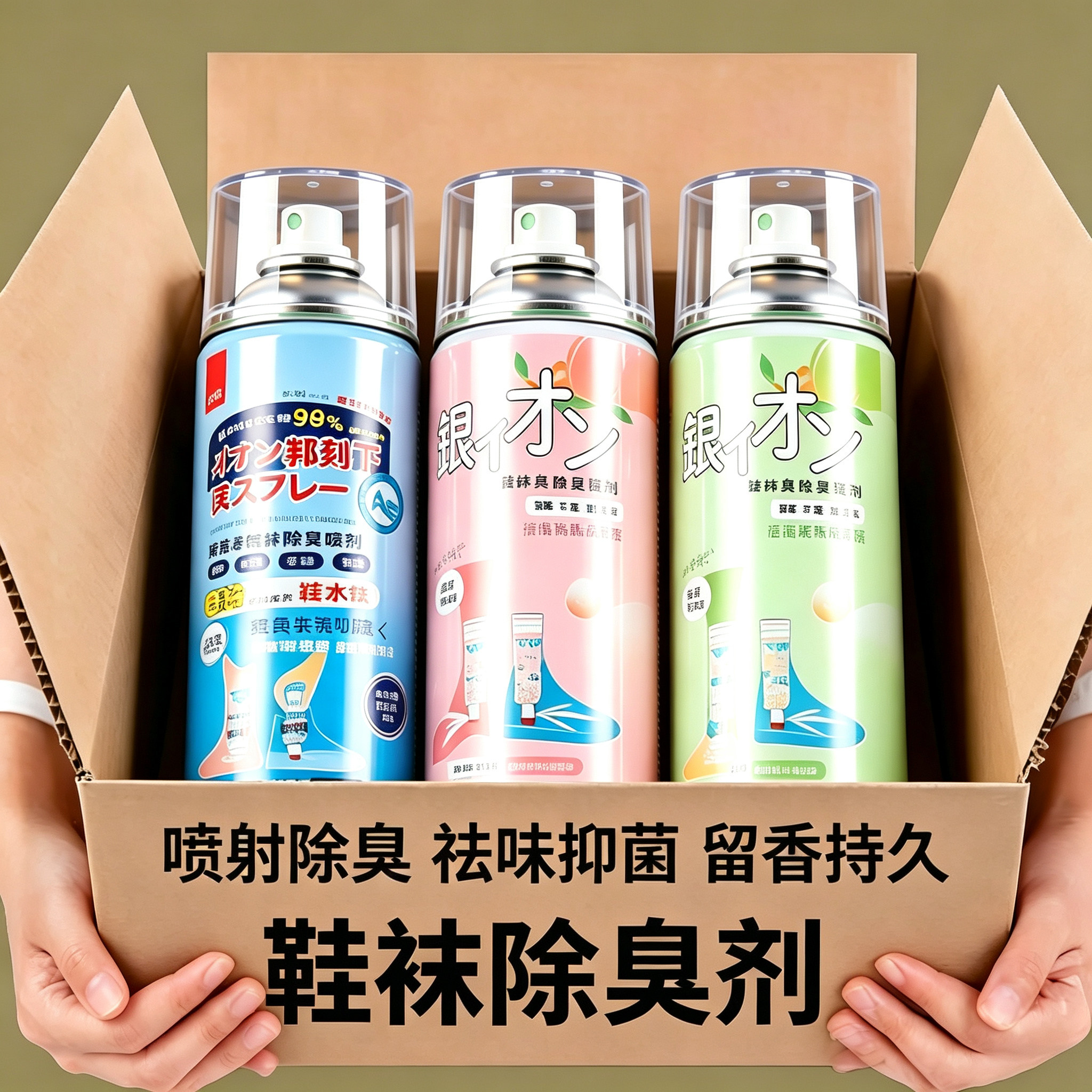 鞋袜除臭喷剂运动鞋球鞋皮鞋去异味清新持久男女全家适用便携装