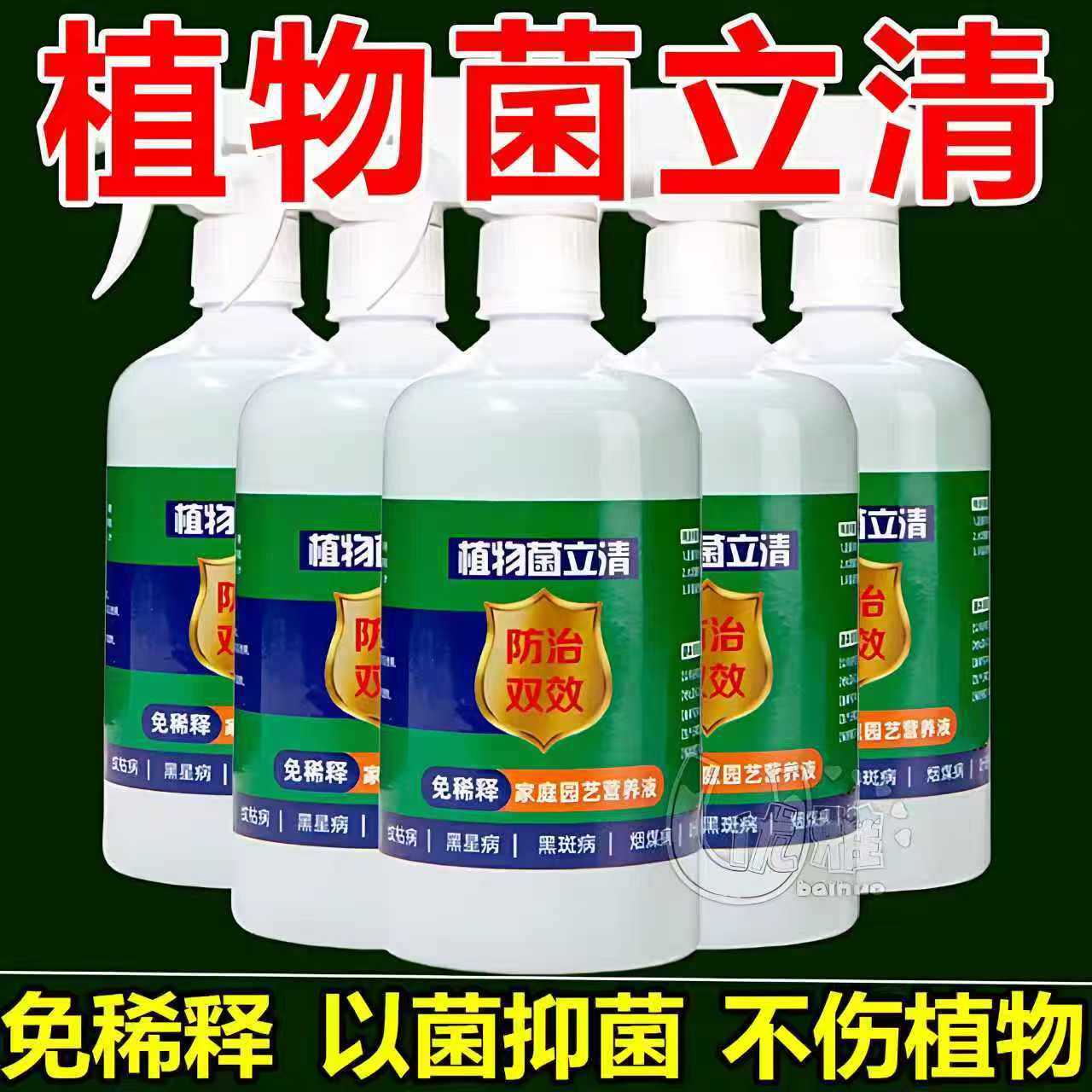 植物菌立清杀菌剂通用型家庭园艺营养液微生物菌剂养花肥料白粉病