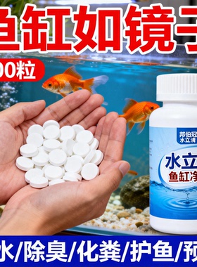 水立清鱼缸净水片鱼缸水净化片去绿水黄水浑水特清水质清澈一片清