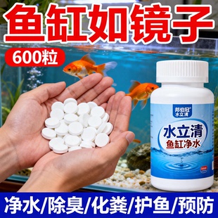 水立清鱼缸净水片鱼缸水净化片去绿水黄水浑水特清水质清澈一片清