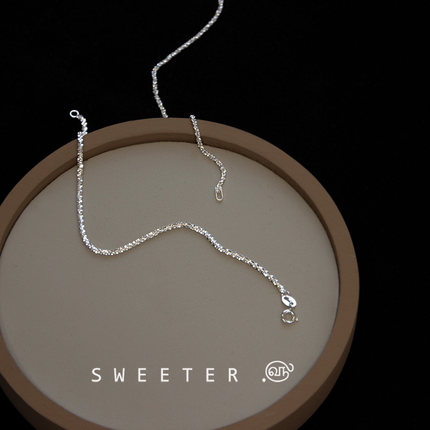 SWEETER 非常闪~925纯银满天星手链百搭基础手链闺蜜生日礼银饰